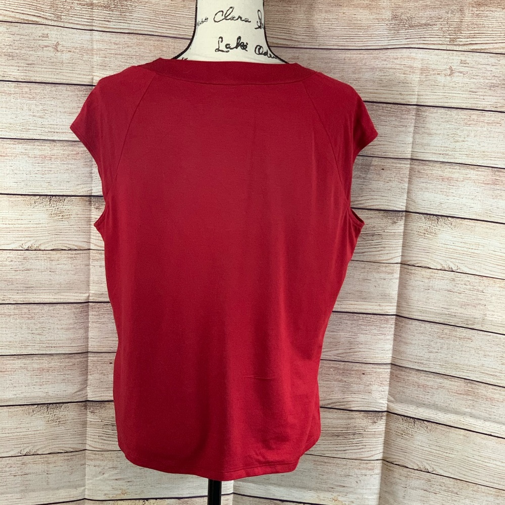 Jones NY Sleeveless Tank Gold Sequin Neckline - Picture 2 of 4